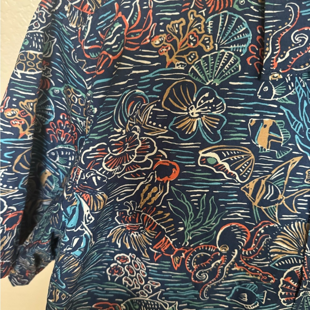 Hawaiian Islands Men's Blue Shirt large cookie street - Picture 4 of 6